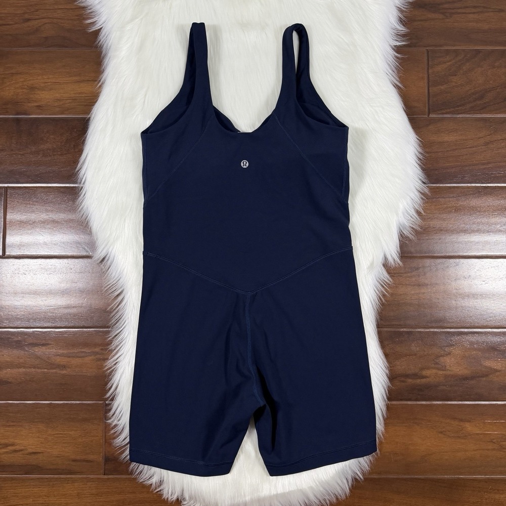 Lululemon Women's Size 10 Blue Align One Piece 6" Short Bodysuit LW1EI8S - Picture 6 of 8